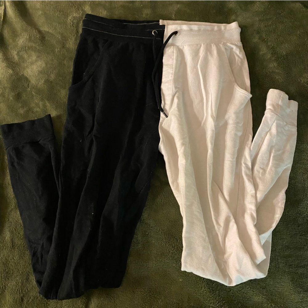 Black and white sweatpants